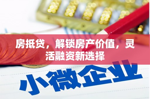 海安房抵贷，解锁房产价值，灵活融资新选择