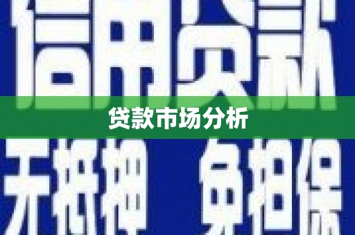 泗礁贷款市场分析