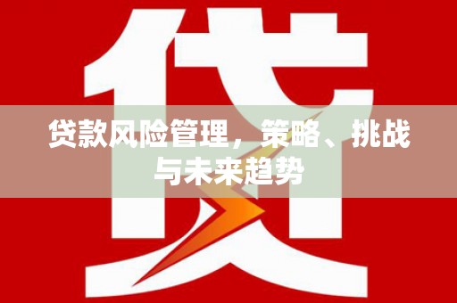 高要贷款风险管理，策略、挑战与未来趋势