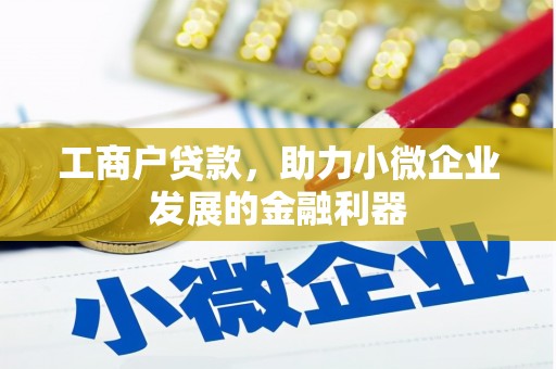 梧州工商户贷款，助力小微企业发展的金融利器