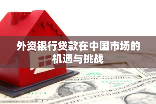 剑河外资银行贷款在中国市场的机遇与挑战