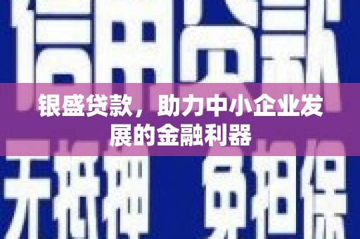 江东银盛贷款，助力中小企业发展的金融利器