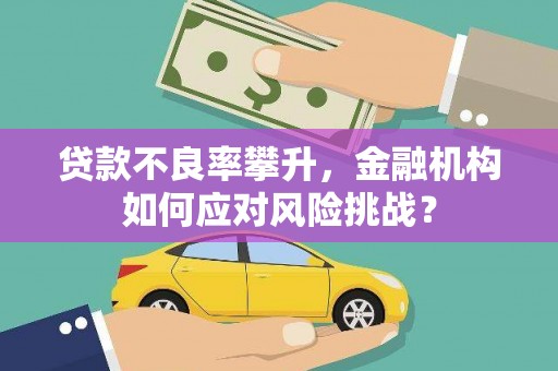 江东贷款不良率攀升，金融机构如何应对风险挑战？