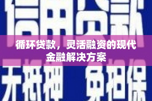 琼中循环贷款，灵活融资的现代金融解决方案