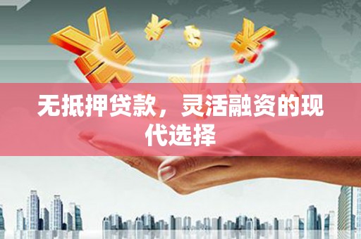揭东无抵押贷款，灵活融资的现代选择