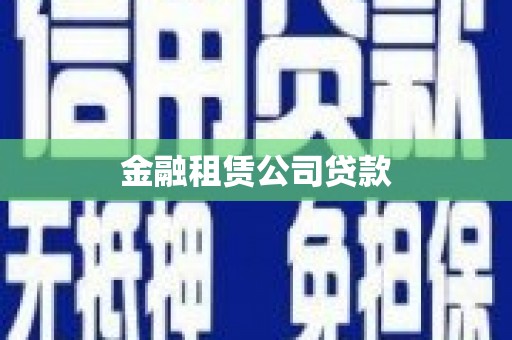 湖内金融租赁公司贷款