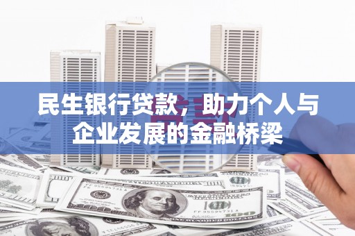 秀洲民生银行贷款，助力个人与企业发展的金融桥梁