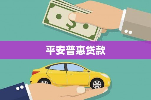 西秀平安普惠贷款