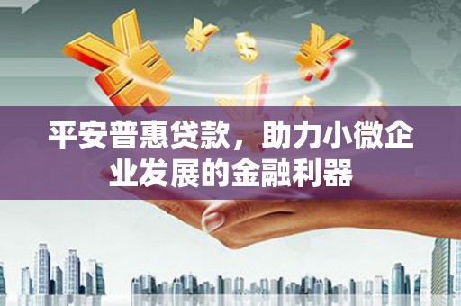 建华平安普惠贷款，助力小微企业发展的金融利器